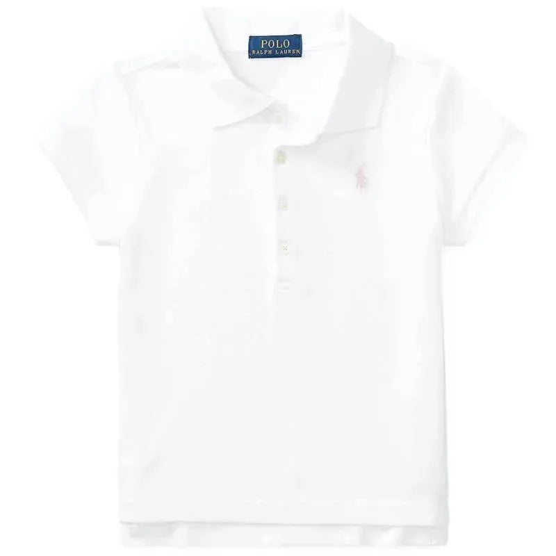 Polo Ralph Lauren Baby – Short-Sleeve Stretch Mesh Polo, White