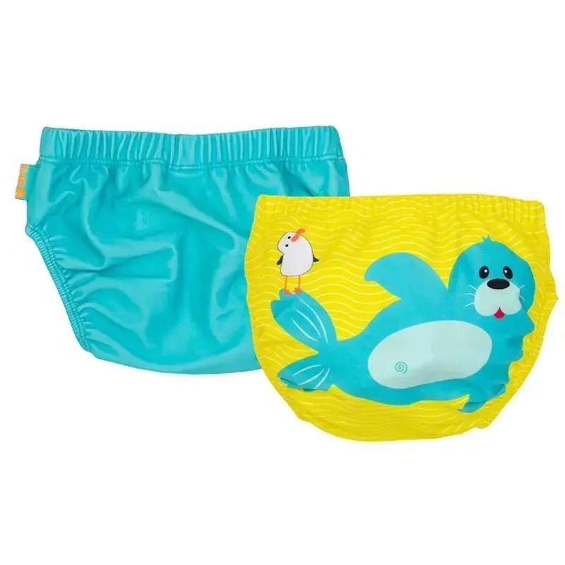 Zoocchini – 2Pk Knit Swim Diaper Set, Seal