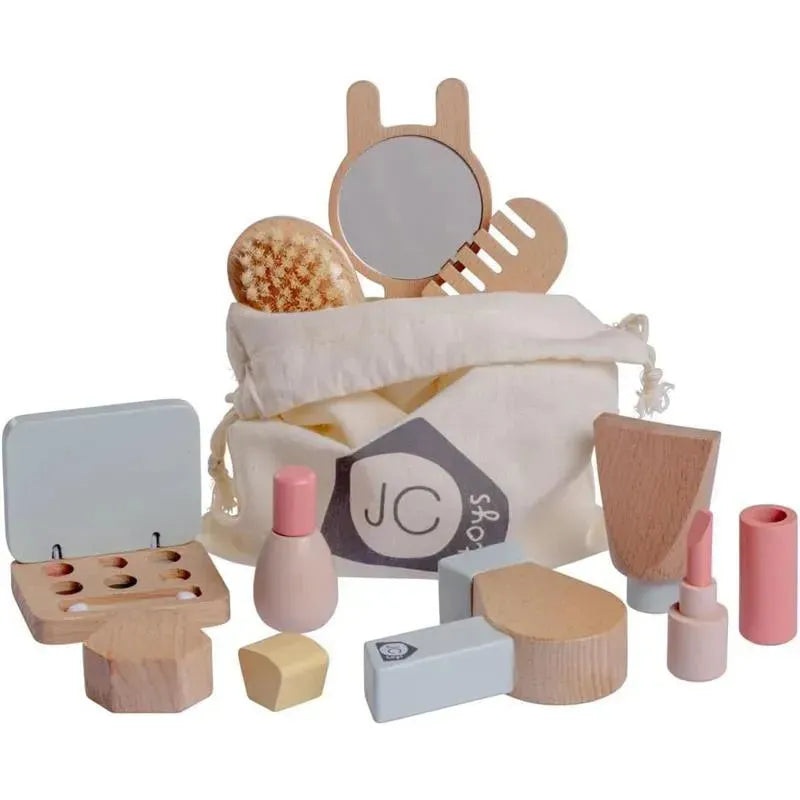 JC Toys – Real Wood 10 Piece Personal Care-Make Up Set, Parfait Collection, Ages 3+, Twiggly Toys