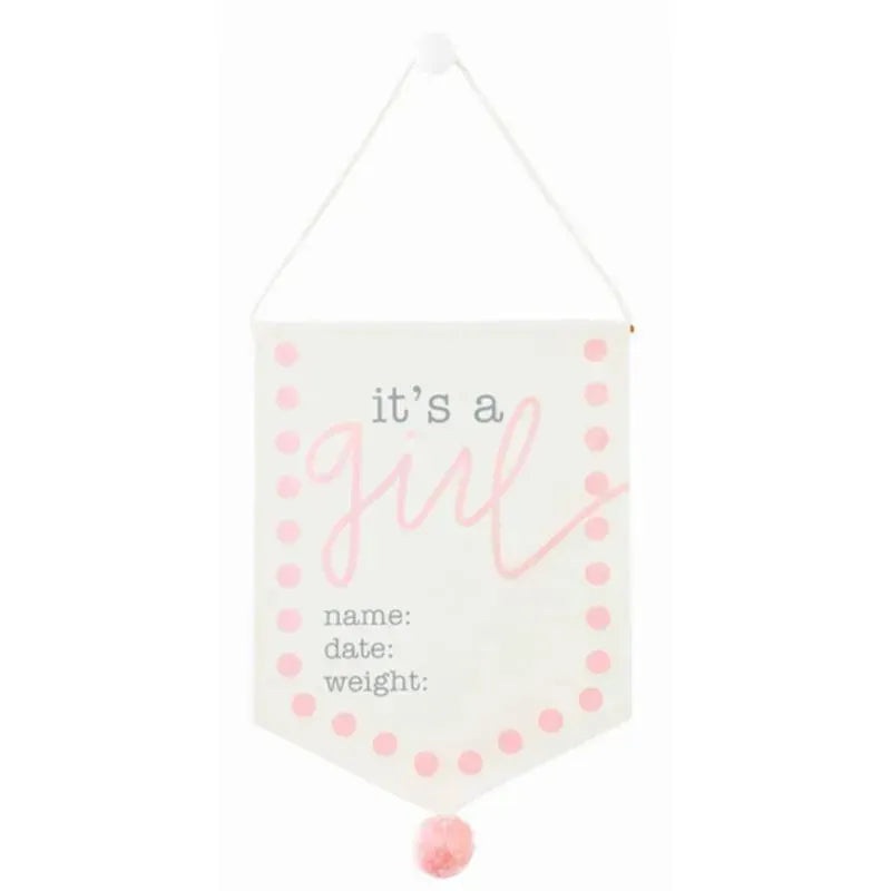 Mud Pie – It’s a Girl New Baby Sign