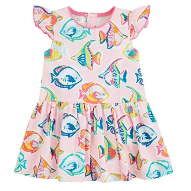 Mud Pie – Rainbow Fish Dress, 12/8M