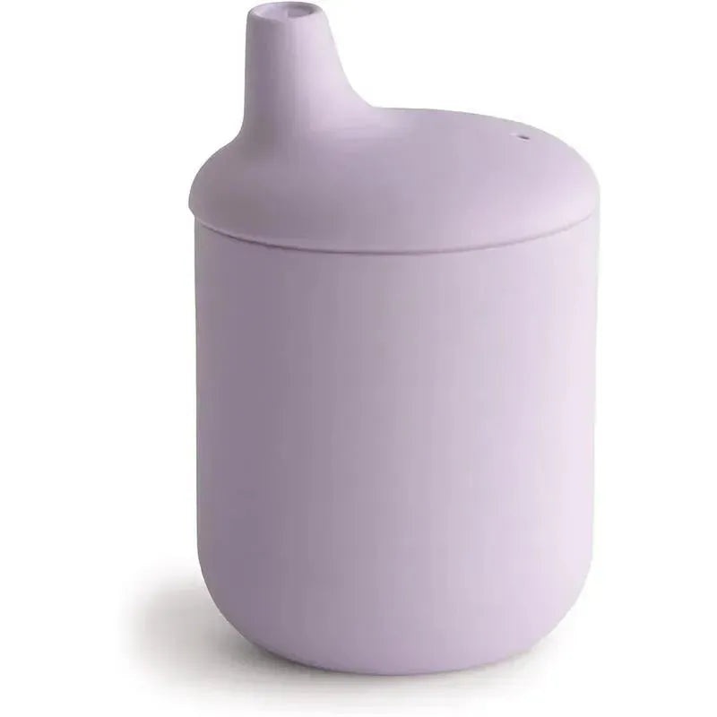 Mushie – 100% Silicone Baby Sippy Cup, 6 Months+, Soft Lilac