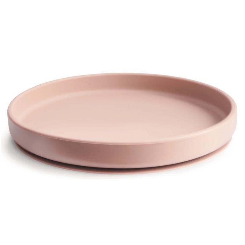 Mushie – Classic Silicone Suction Plate, BPA-Free Non-Slip Design, Blush