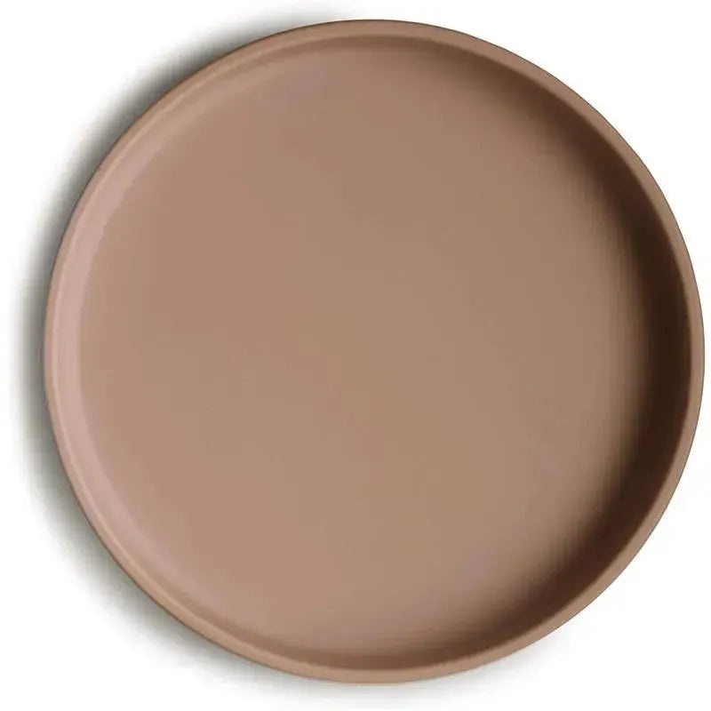 Mushie – Classic Silicone Suction Plate, BPA-Free Non-Slip Design, Natural