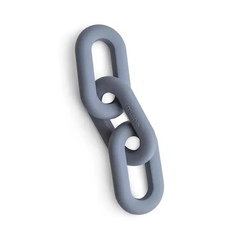 Mushie – Silicone Baby Links Teether Toy, Tradewinds