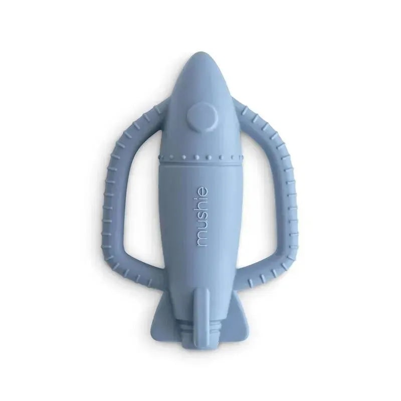 Mushie – Silicone Baby Rocket Rattle Teether Toy