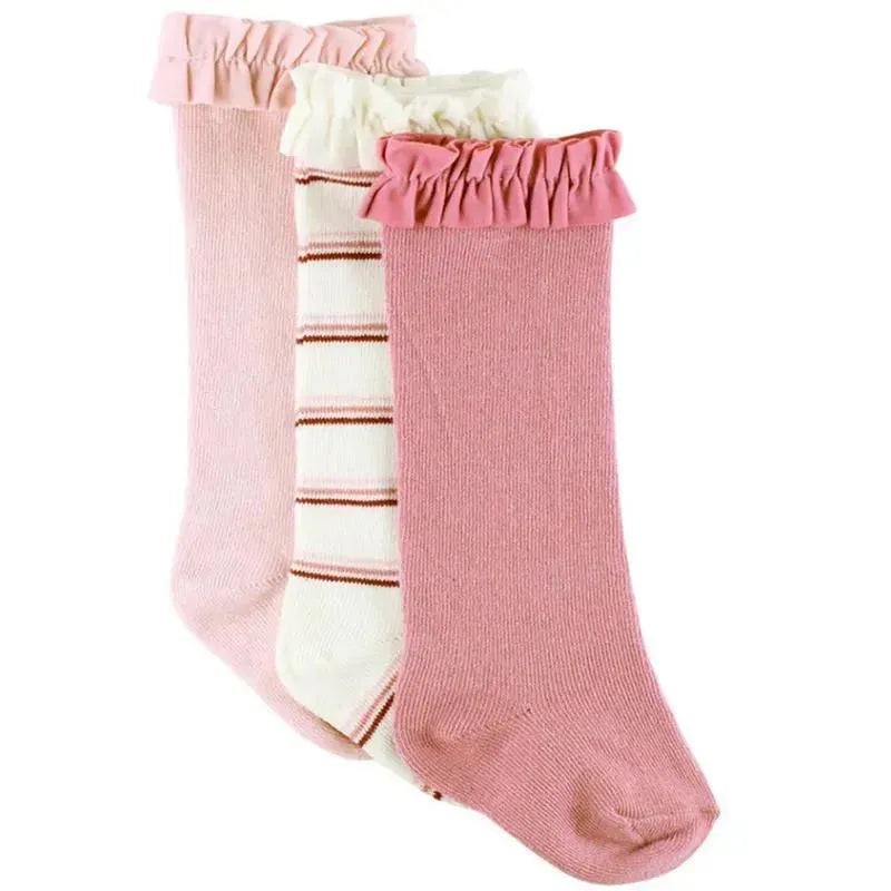 Rufflebutts – 3Pk Ballet Pink, Rosy Lane & Wisteria Mauve Socks