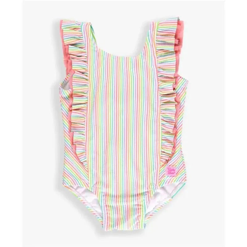 Rufflebutts – Rainbow Seersucker Waterfall One Piece