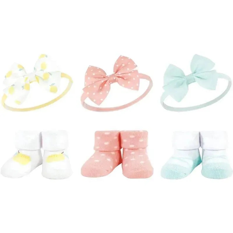 Baby Vision – Hudson Baby Girl’s Headband and Socks Giftset, Lemon