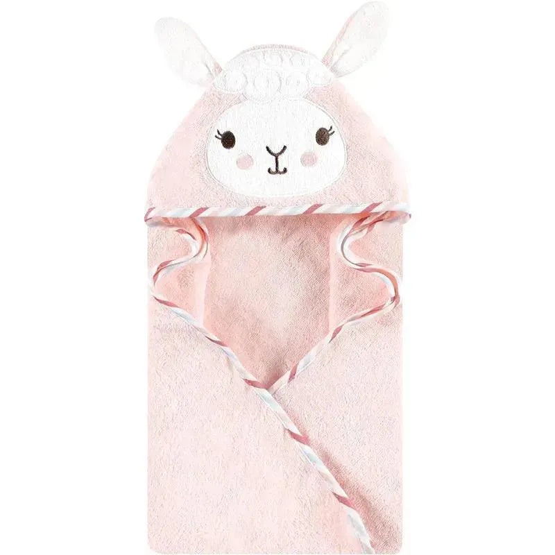 Baby Vision – Hudson Baby Unisex Baby Cotton Animal Face Hooded Towel, Pink Llama