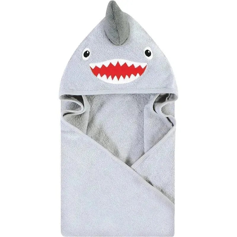 Baby Vision – Hudson Baby Unisex Baby Cotton Animal Face Hooded Towel, Shark