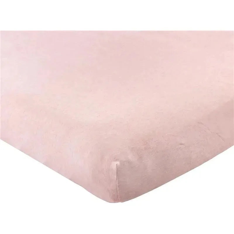 Baby Vision – Hudson Baby Unisex Baby Cotton Fitted Crib Sheet, Heather Pink