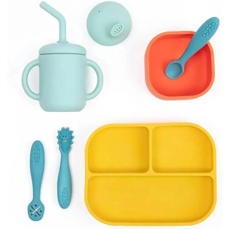 Bella Tunno – Little Bites Bundle, Baby Feeding Set, 100% Food-Grade Silicone, Circus Fun