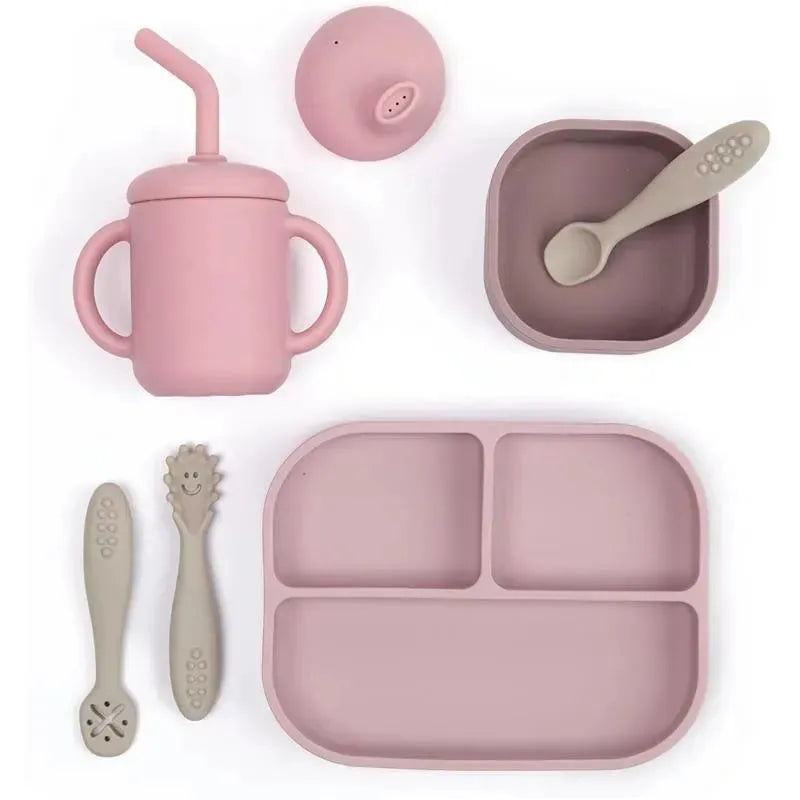 Bella Tunno – Little Bites Bundle, Baby Feeding Set,100% Food-Grade Silicone, Magic Meadow