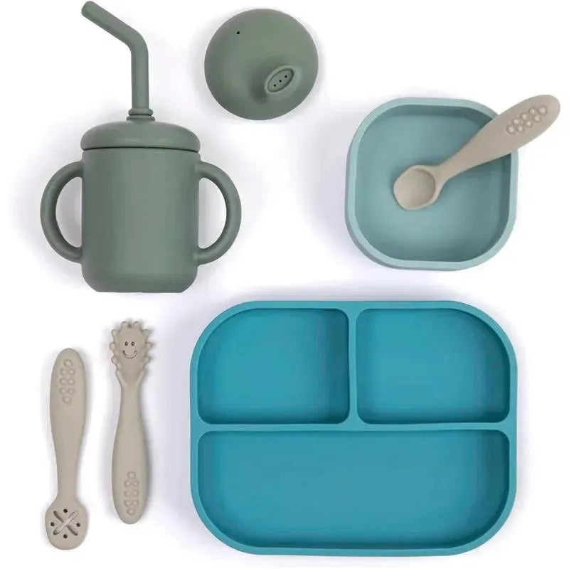 Bella Tunno – Little Bites Bundle, Baby Feeding Set,100% Food-Grade Silicone, Underwater World