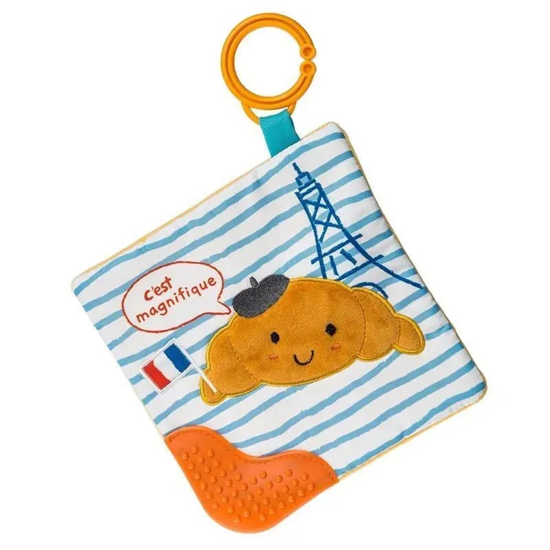 Mary Meyer – Sweet Soothie Crinkle Teether Toy with Baby Paper and Squeaker, Croissant
