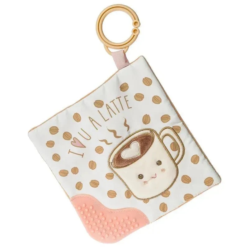Mary Meyer – Sweet Soothie Crinkle Teether Toy with Baby Paper and Squeaker, Latte