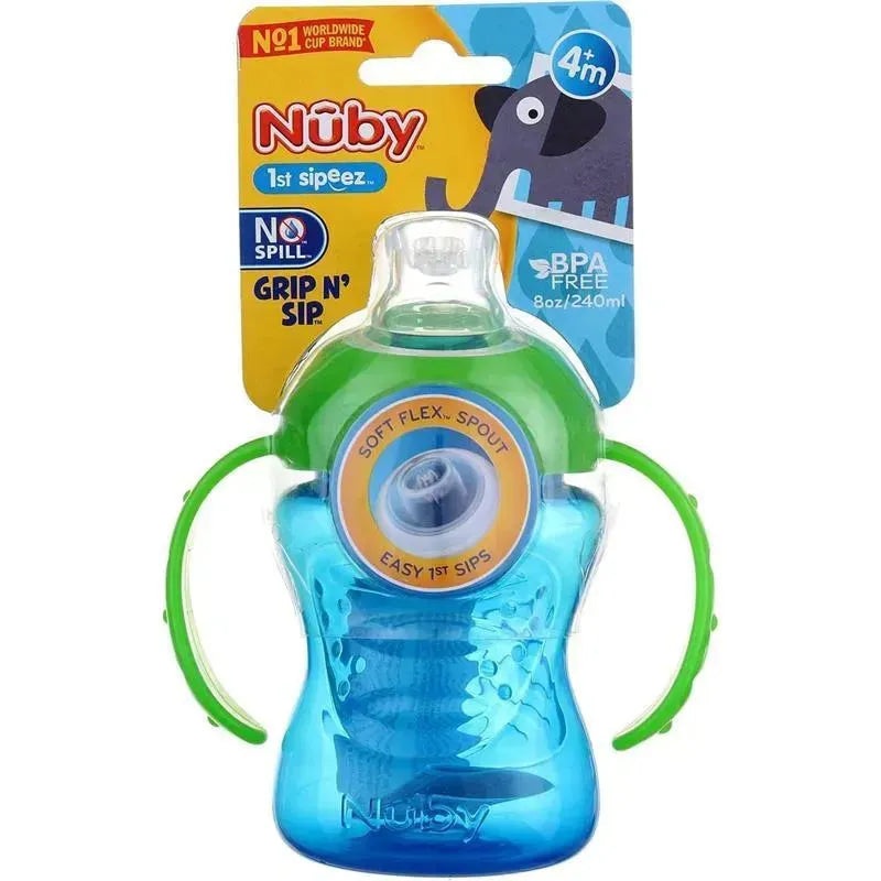 Nuby – 8Oz 2 Handle Super Spout Cup, Colors May Vary
