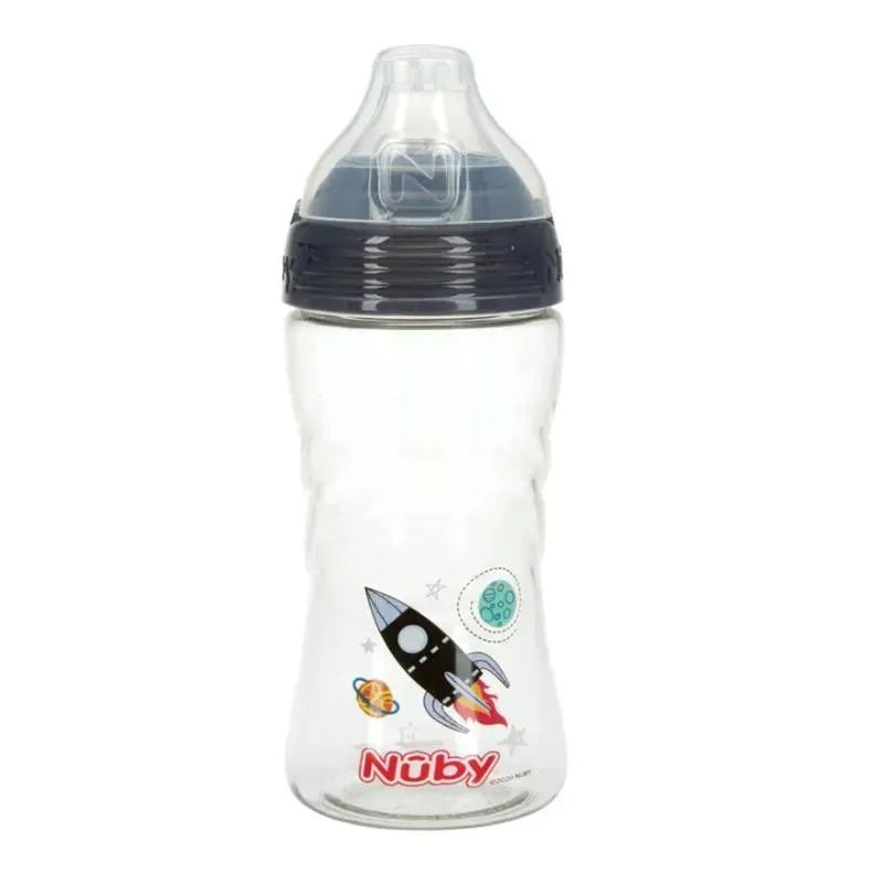 Nuby – Sip-It Sport Soft Spout Sport Bottle, Rocket