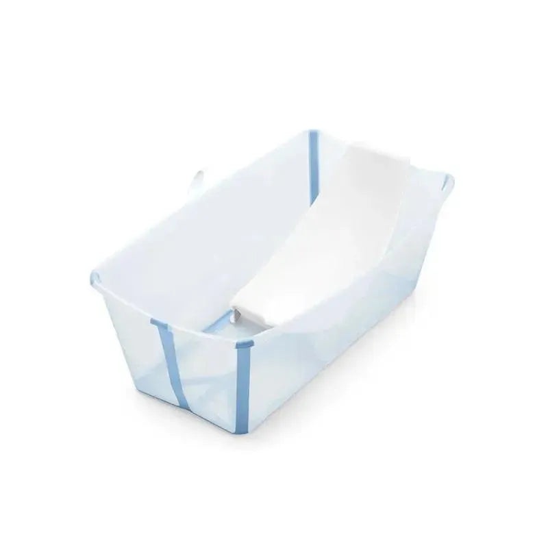Stokke – Flexi Bath | Foldable Baby Bath Tub Bundle, Ocean Blue
