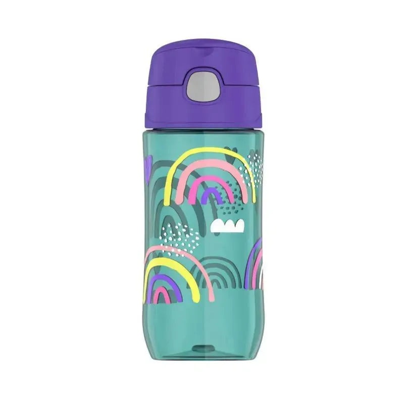 Thermos – 16 Oz Plastic Funtainer Hydration Bottle With Spout Lid Assortment, Rainbows