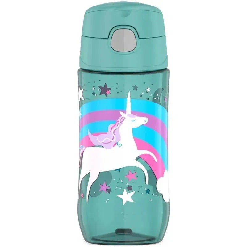 Thermos – 16 Oz Plastic Funtainer Hydration Bottle With Spout Lid, Unicorns