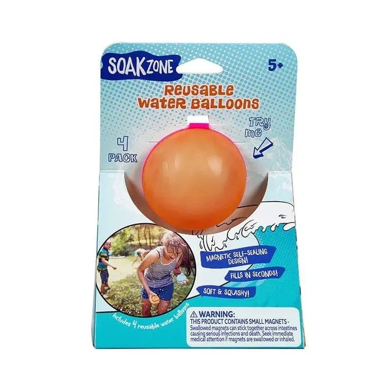Little Kids – Soak Zone Reusable Water Balloons 4-Pack