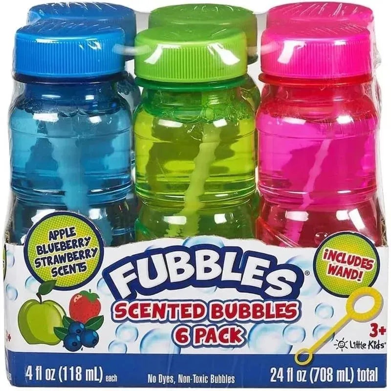 Sandy Ruben – Little Kids Fubbles Scented 4 oz Bubbles with Wand, 6 Pack