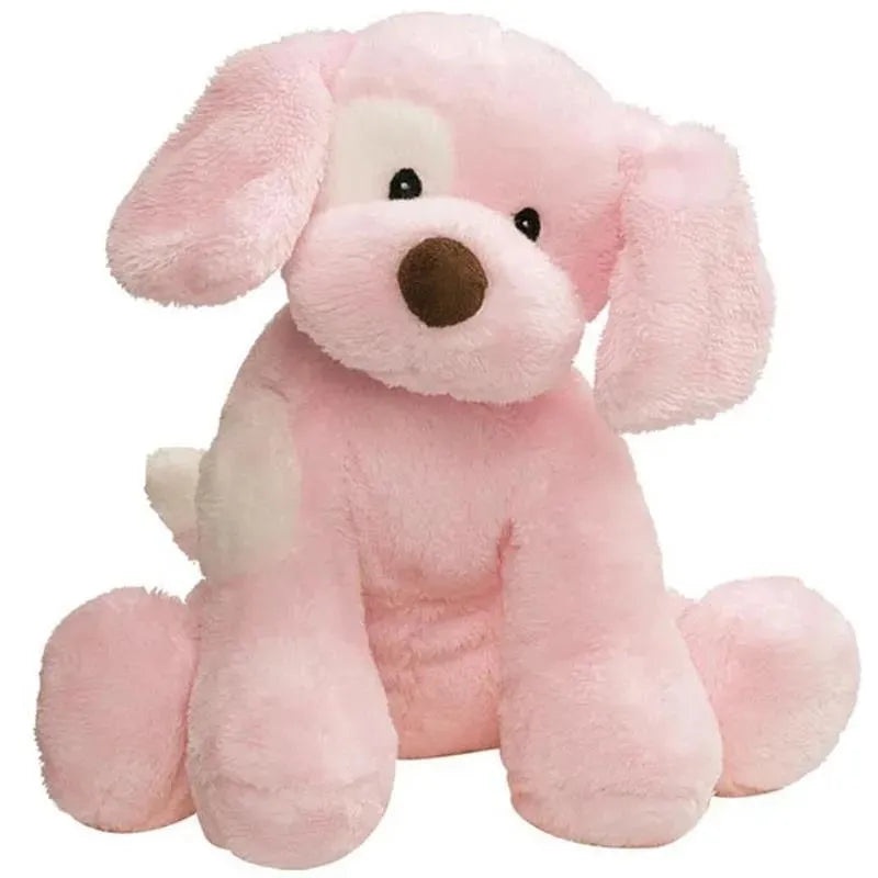 Spin Master – Baby GUND Spunky Barking Puppy Stuffed Animal Sound Toy with Sounds, Pink, 8