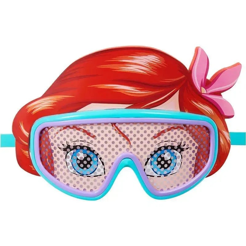 Spin Master – SwimWays Disney Princess Character Mask Kids Deluxe Swim Goggles, Ariel