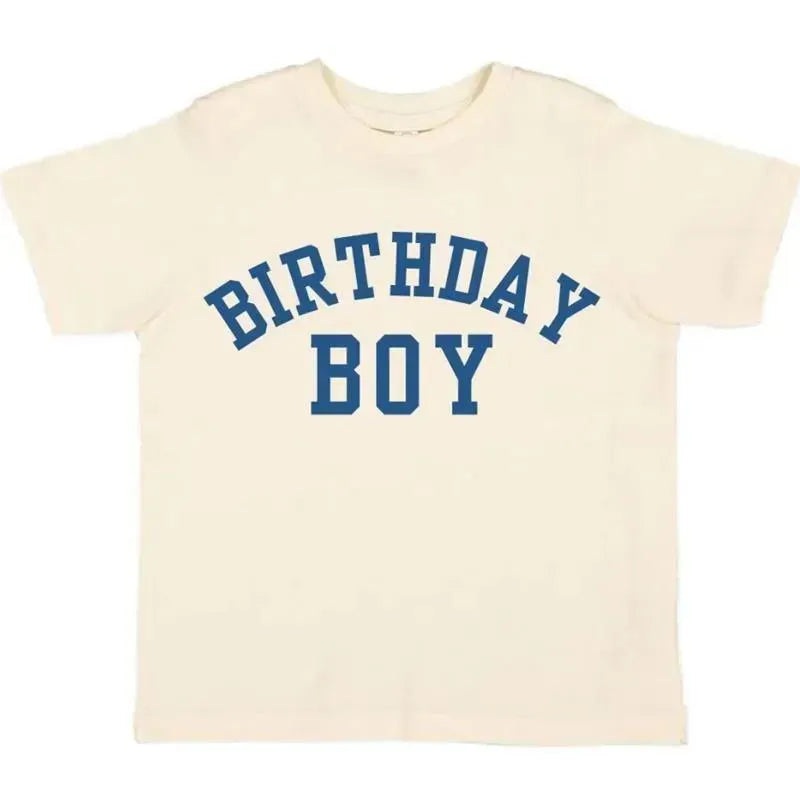 Sweet Wink – Birthday Boy Varsity Short Sleeve T-Shirt Kids Birthday