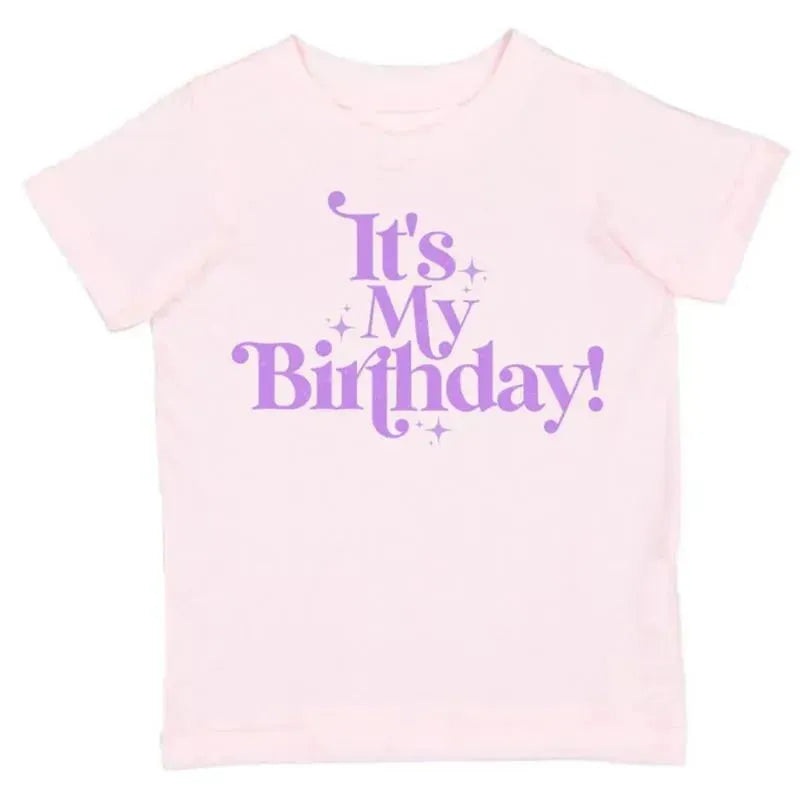Sweet Wink – It’s My Birthday Short Sleeve Shirt Girl Kids Birthday Tee