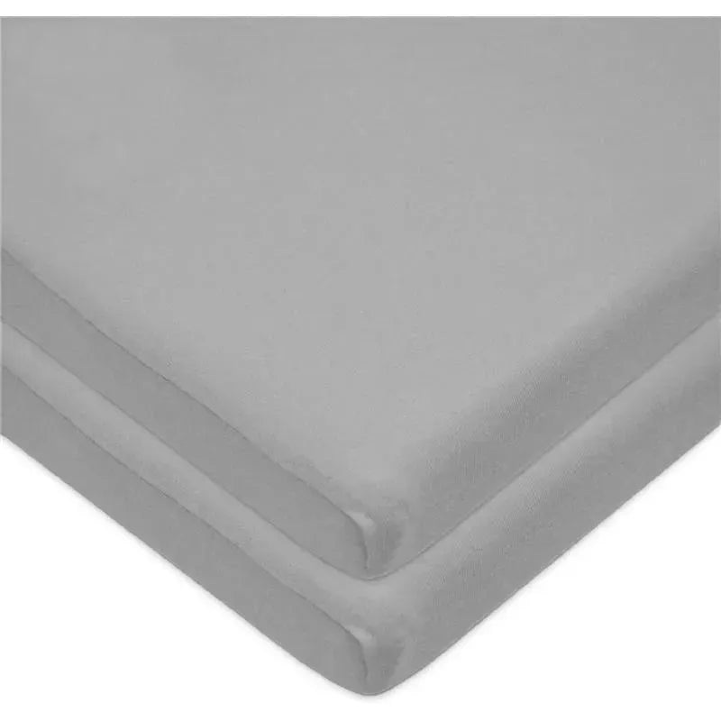 American Baby – 15 x 33 Fitted Bassinet Sheet, 100% Natural Cotton Jersey Knit, Grey