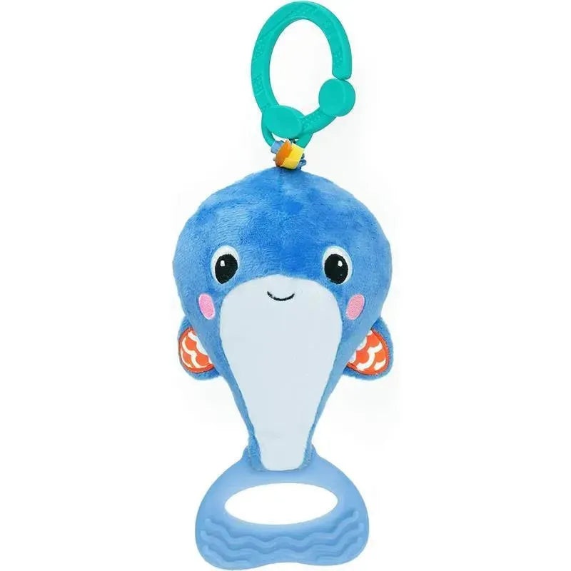 Kids II – Bright Starts Whale-a-roo Pull & Shake Activity Toy with Pull String
