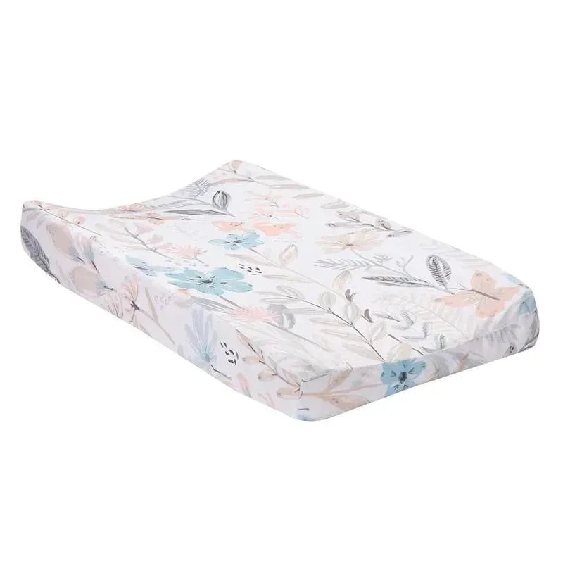 Lambs & Ivy – Baby Blooms Watercolor Floral/Butterfly Soft Changing Pad Cover