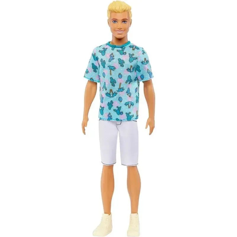 Mattel – Barbie Ken Fashionista Doll, Blond Hair and Cactus Tee