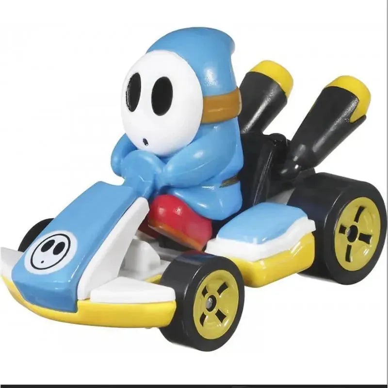 Mattel – Hw Mario Kart, Light-Blue Shy Guy Standard Kart