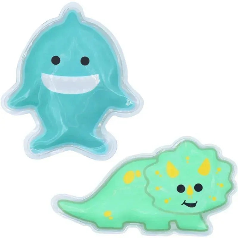 Melii – Gel Ice Packs, 2 Pack, Keep Lunches and Snacks Cool, Reusable, Dino & Shark