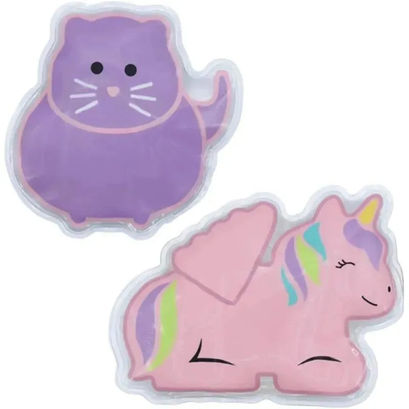 Melii – Gel Ice Packs, 2 Pack, Keep Lunches and Snacks Cool, Reusable, Unicorn & Cat