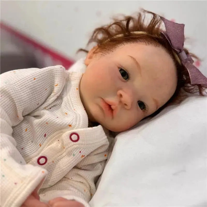 Reborn Baby Doll – White Vinyl Brown, Shyann