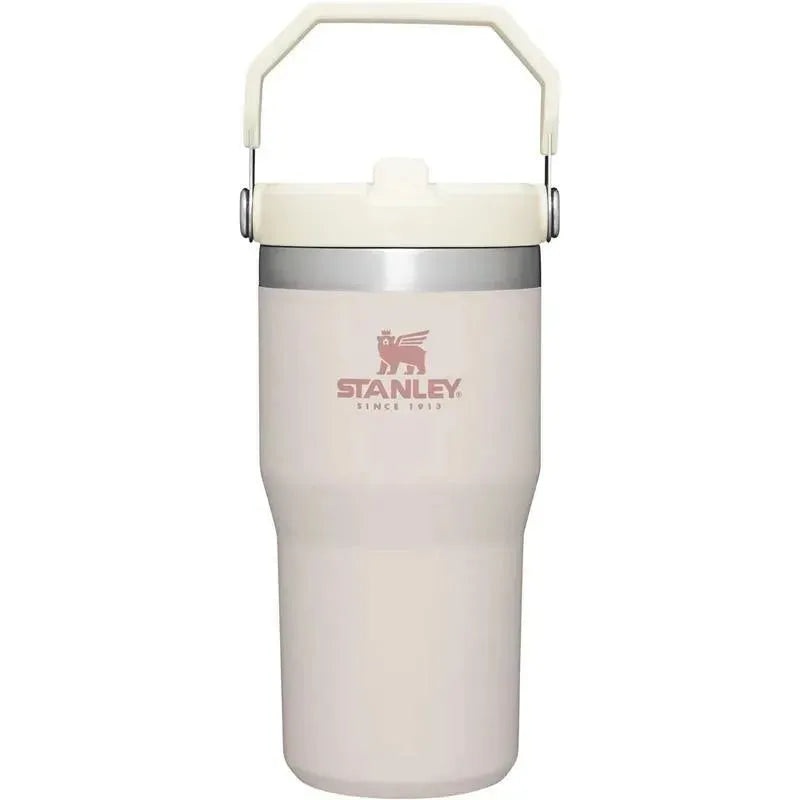 Stanley – 20Oz IceFlow Stainless Steel Tumbler with Straw, Rose Quartz