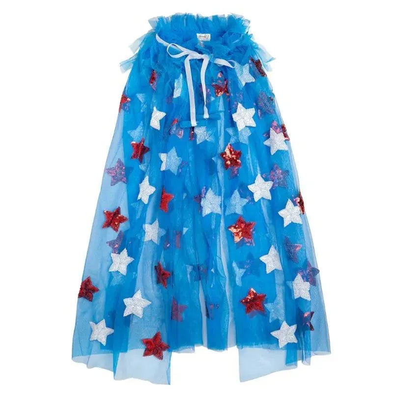 Sweet Wink – Kids 4Th Of July Cape Patriotic Star Cape