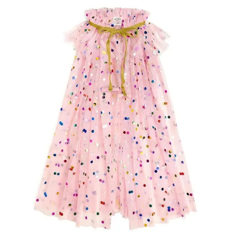 Sweet Wink – Kids Dress Up Cape Pink Confetti