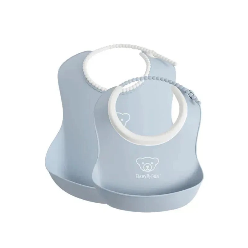 Babybjorn – Feeding Bib Set, 2-pack, Powder Blue