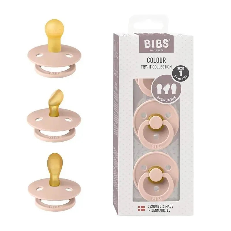 Bibs – Pacifiers 0-6 Months, 3-Pack Soothers, BPA-Free Symmetrical Nipple, Blush