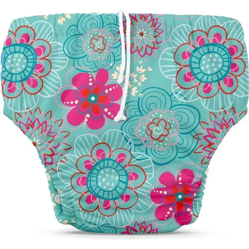 Charlie Banana – Reusable Swim Diaper, Floriana, Large
