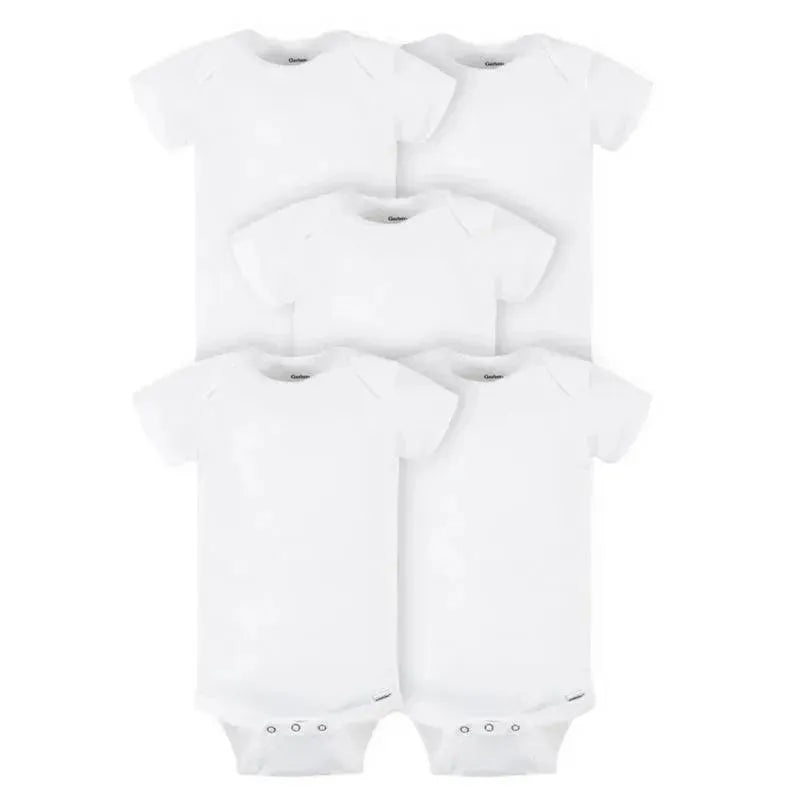 Gerber – ONESIES Brand Short Sleeve Bodysuits, 5 Pack