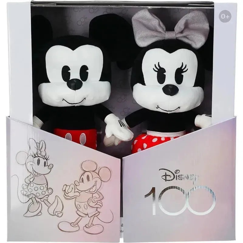 Kids Preferred – Disney 100 Anniversary Baby Mickey Mouse and Minnie Mouse 2 Piece Plush Collector Set
