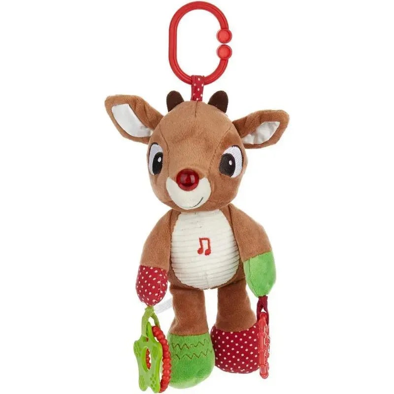 Kids Preferred – Rudolph The Red-Nosed Reindeer On The Go Teether Developmental Activity Toy, 12 inches