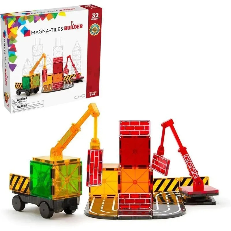 Magnatiles – Builder 32-Piece Magnetic Construction Set